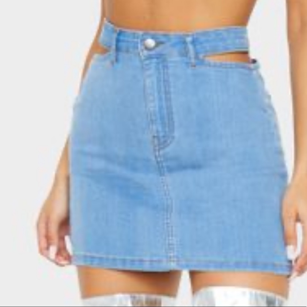 cut out waist skirt -4